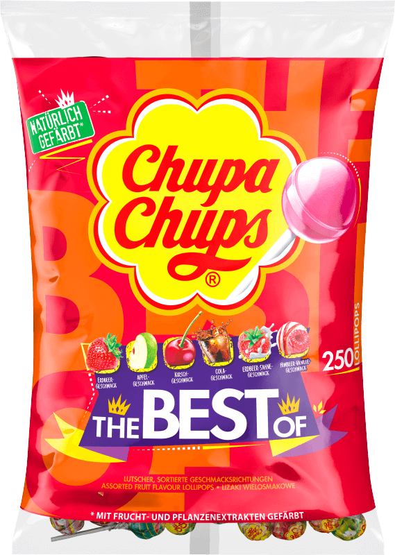 Chupa Chups Best of Lollipops Lutscher 250 Stück 3kg
