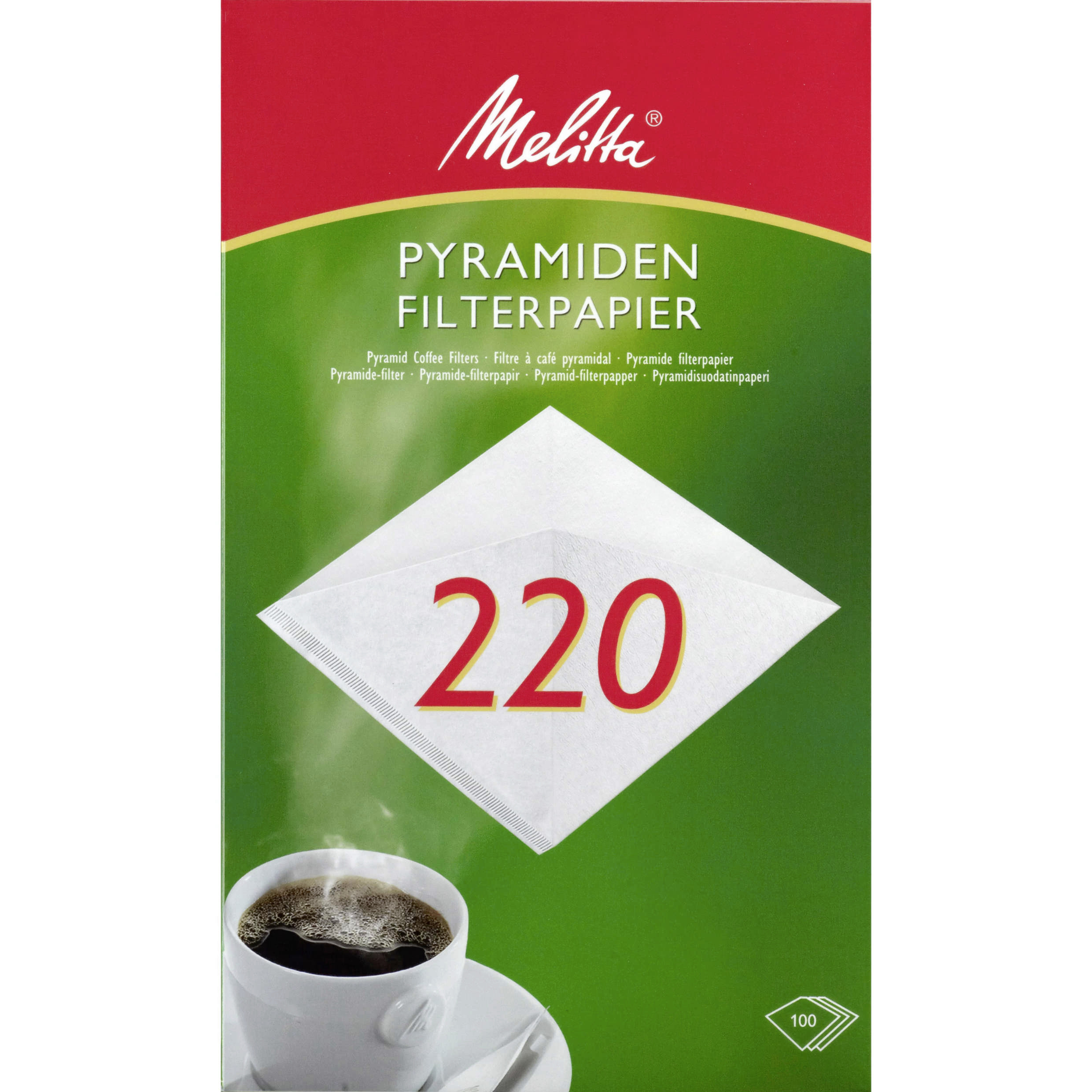 Melitta Pyramiden Filterpapier PA SF 220G 100 Stück
