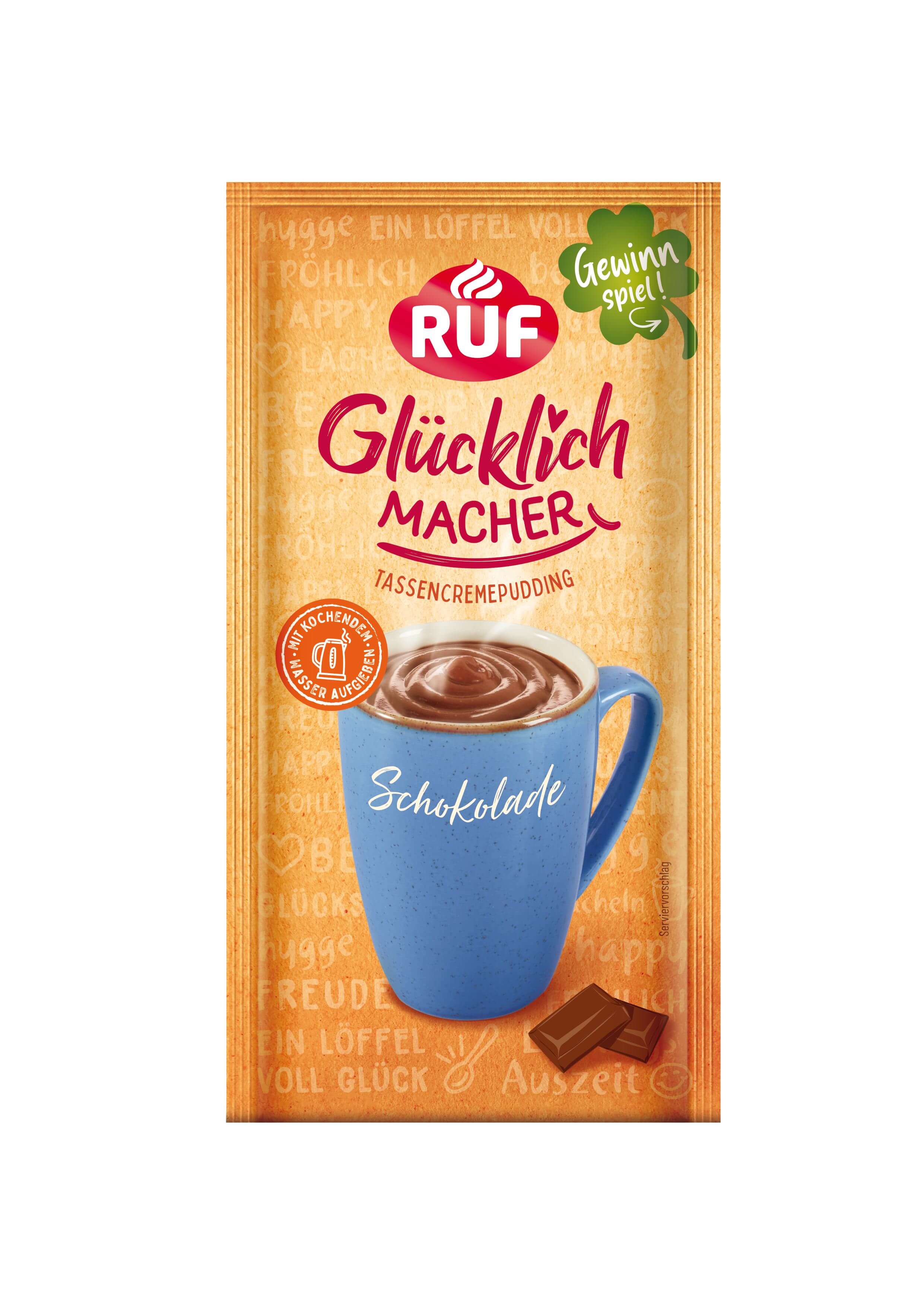 Ruf Glücklichmacher Tassenpudding Schokolade 59g