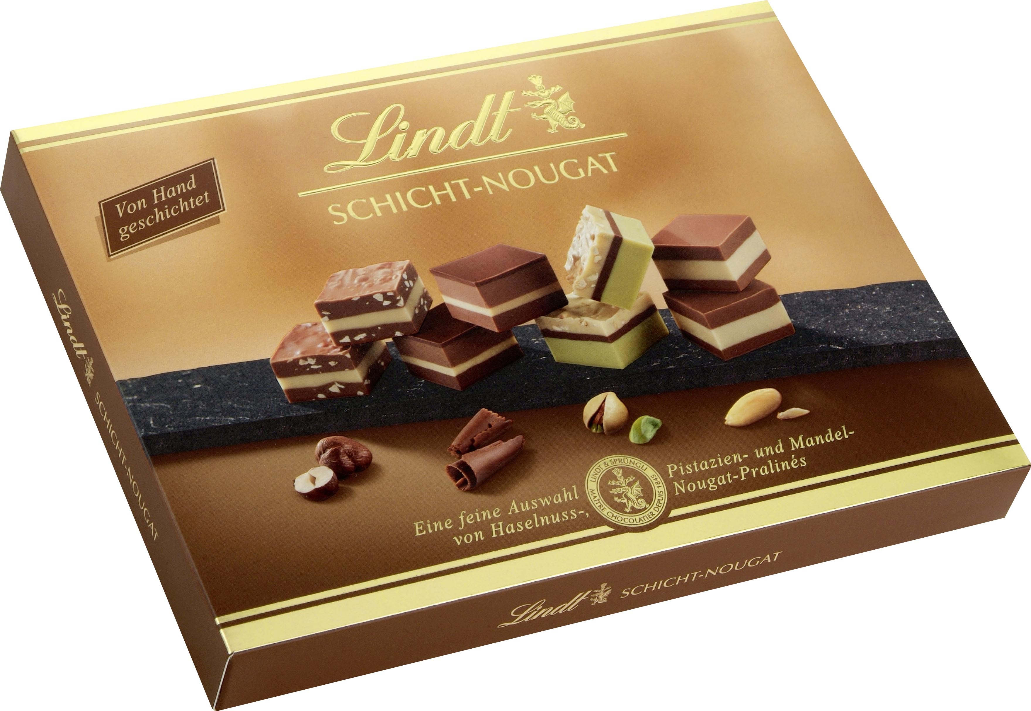 Lindt Pralines Schicht-Nougat 125g