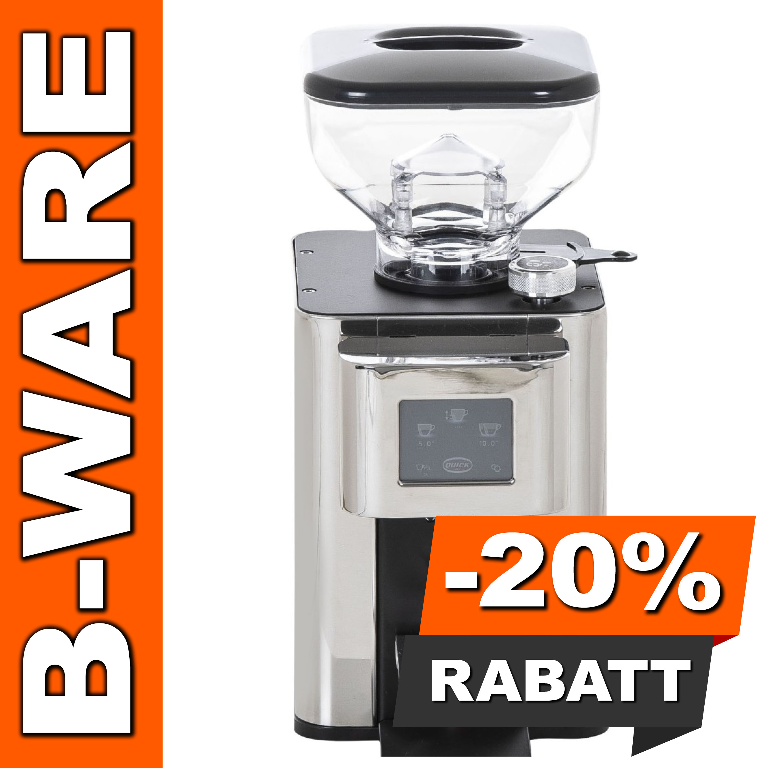 B-Ware #5420 - Quick Mill Espressomühle Sirio 085 Edelstahl