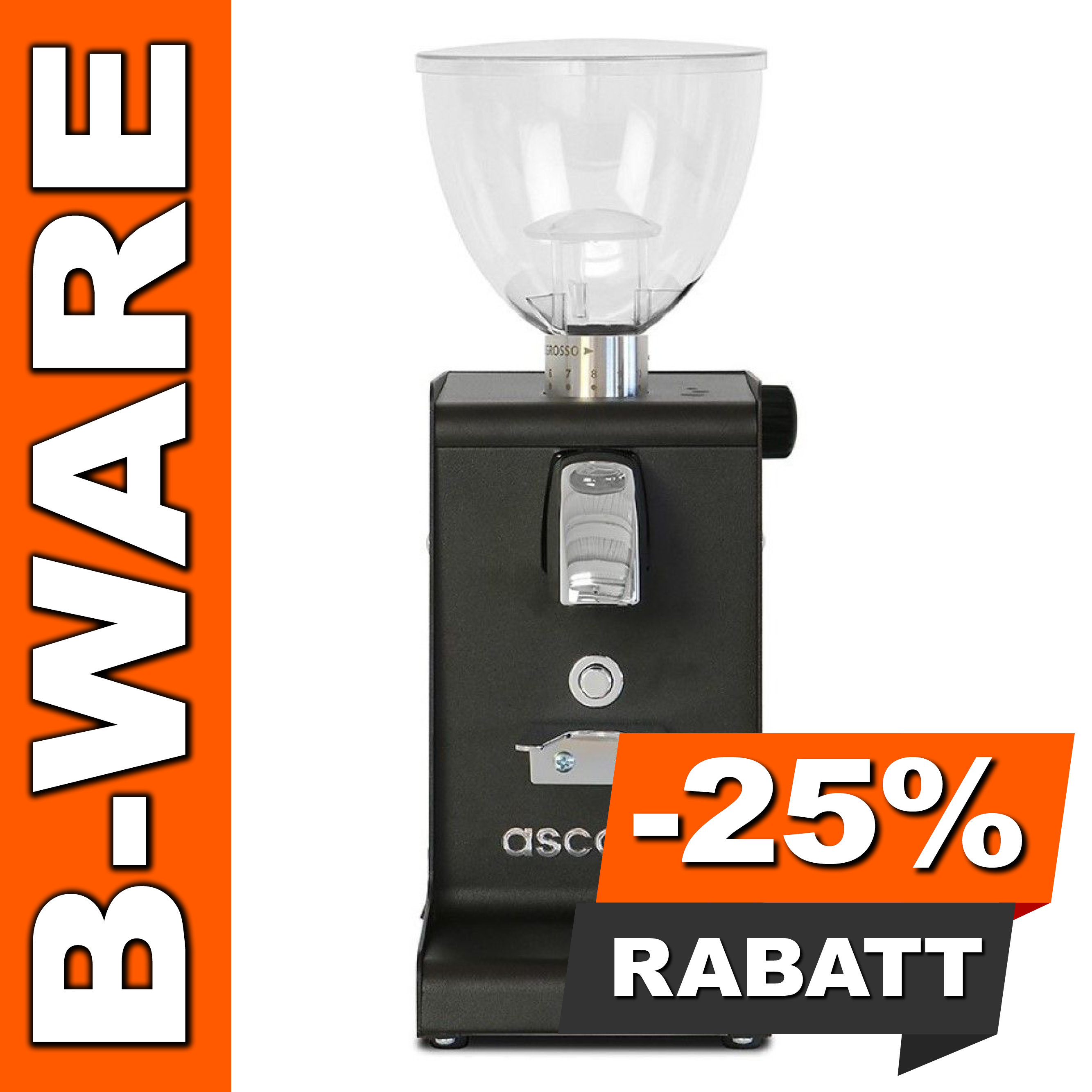 B-Ware #5405 - Ascaso Espressomühle iSteel i1 schwarz matt