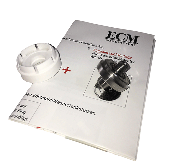 ECM Edelstahl AAC Wassertankadapter für Brita Wasserfilter