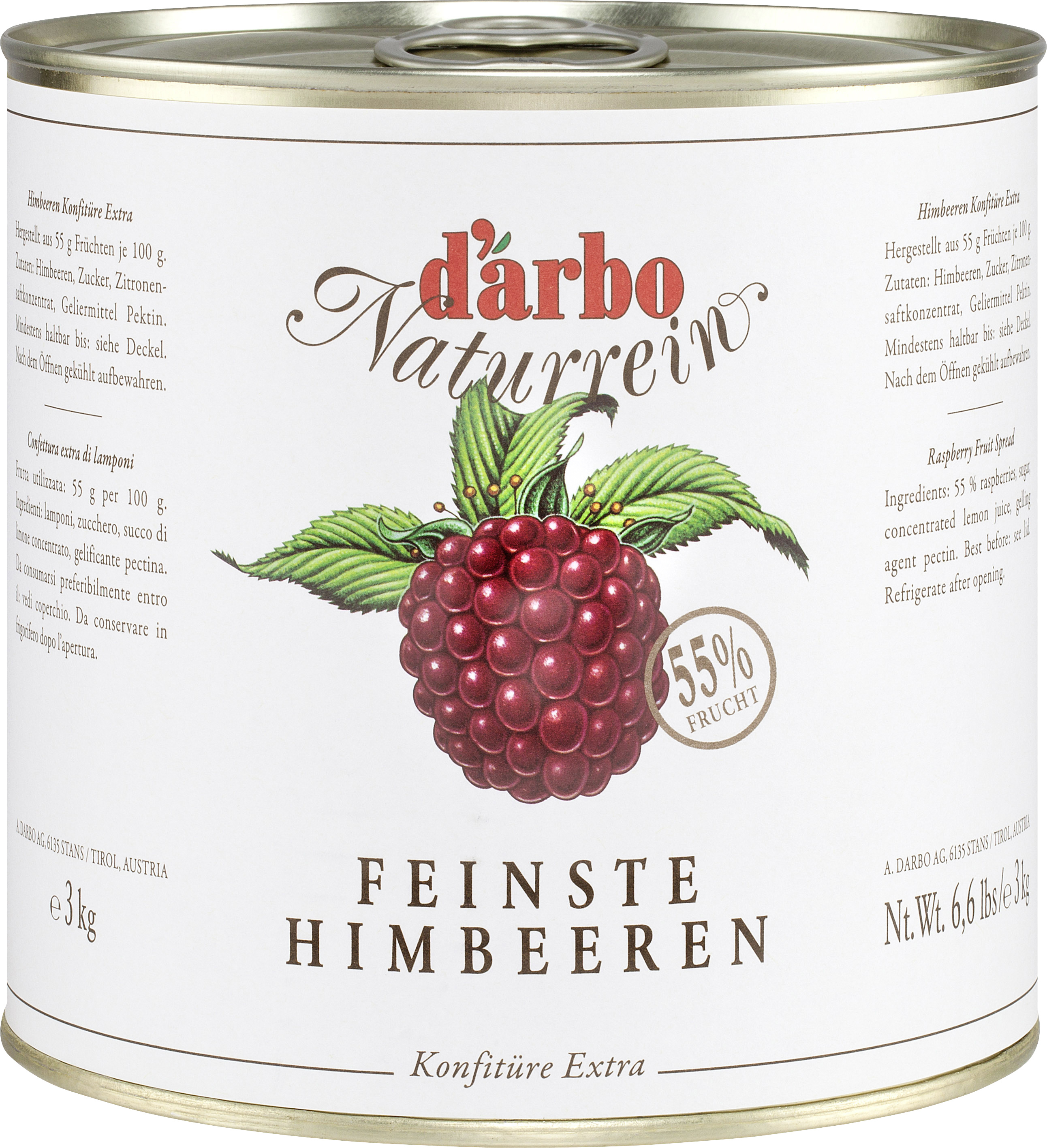 Darbo Konfitüre Extra Himbeere 3kg Darbo Konfitüre Extra Himbeere 3kg