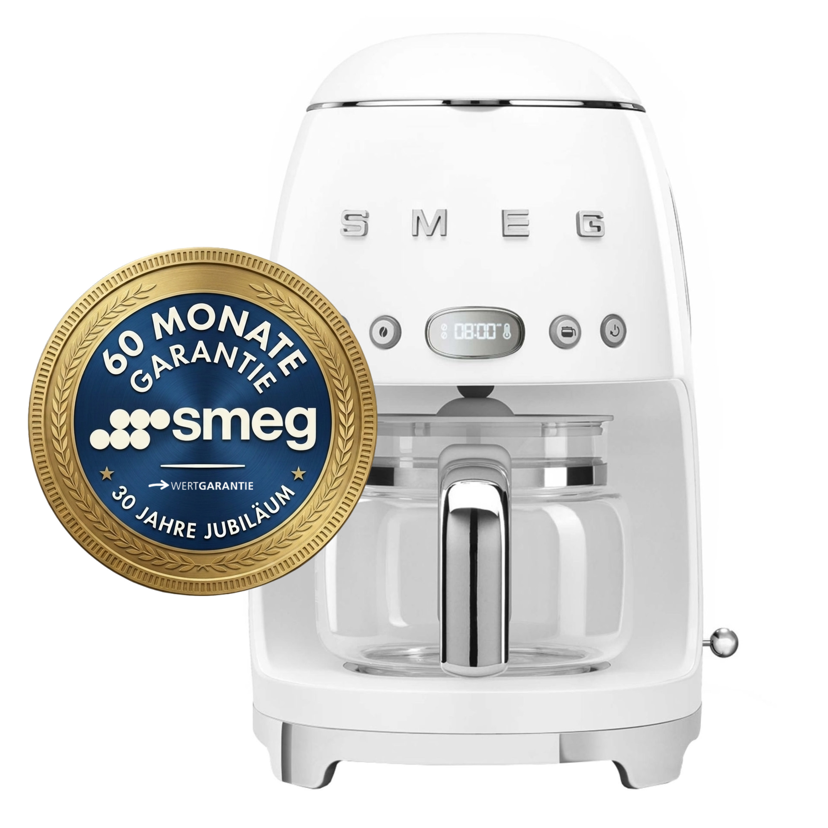 SMEG Filter-Kaffeemaschine weiß DCF02WHEU