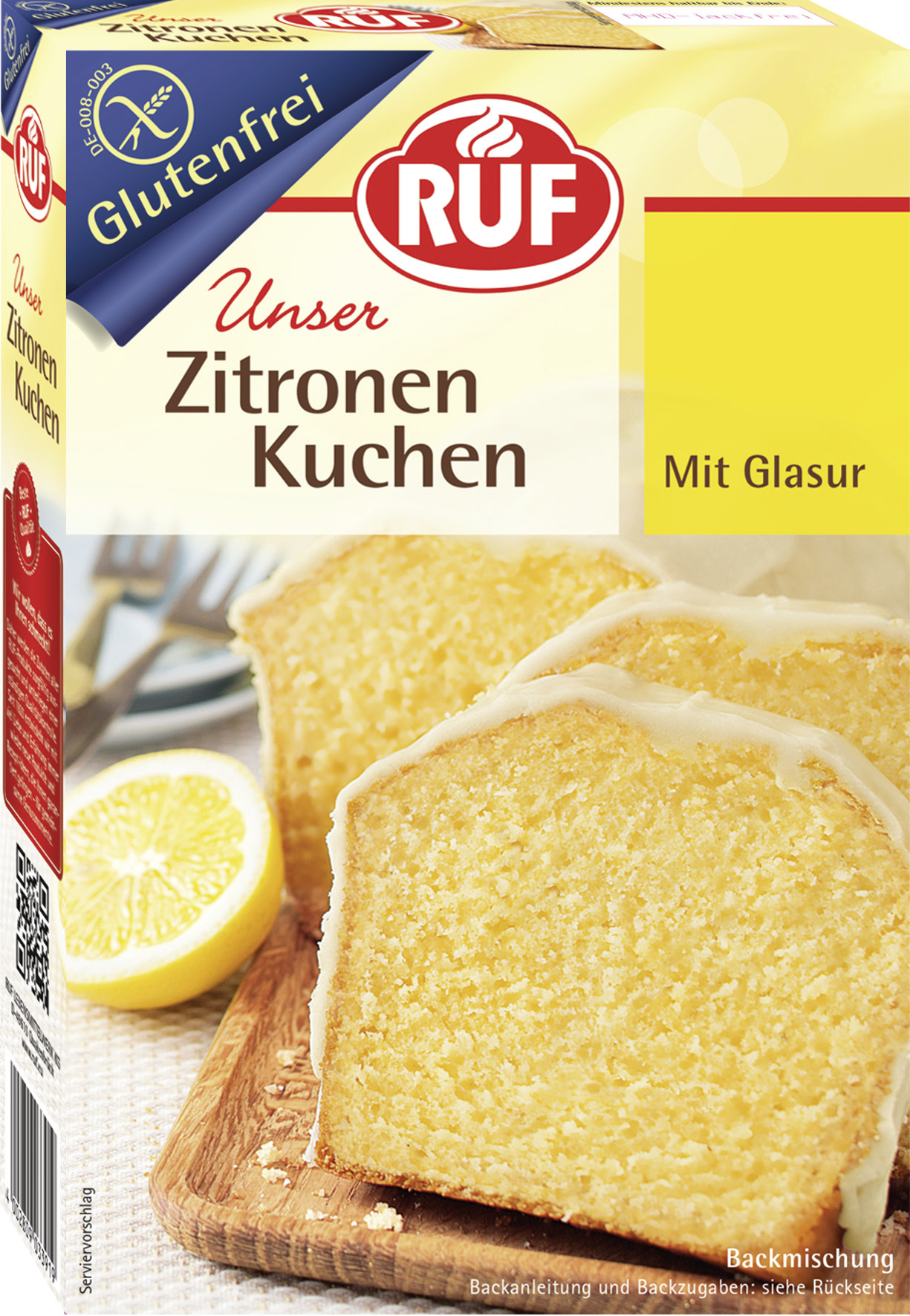 4002809028298 - Ruf Zitronenkuchen glutenfrei Backmischung 530g 4002809028298 - Ruf Zitronenkuchen glutenfrei Backmischung 530g