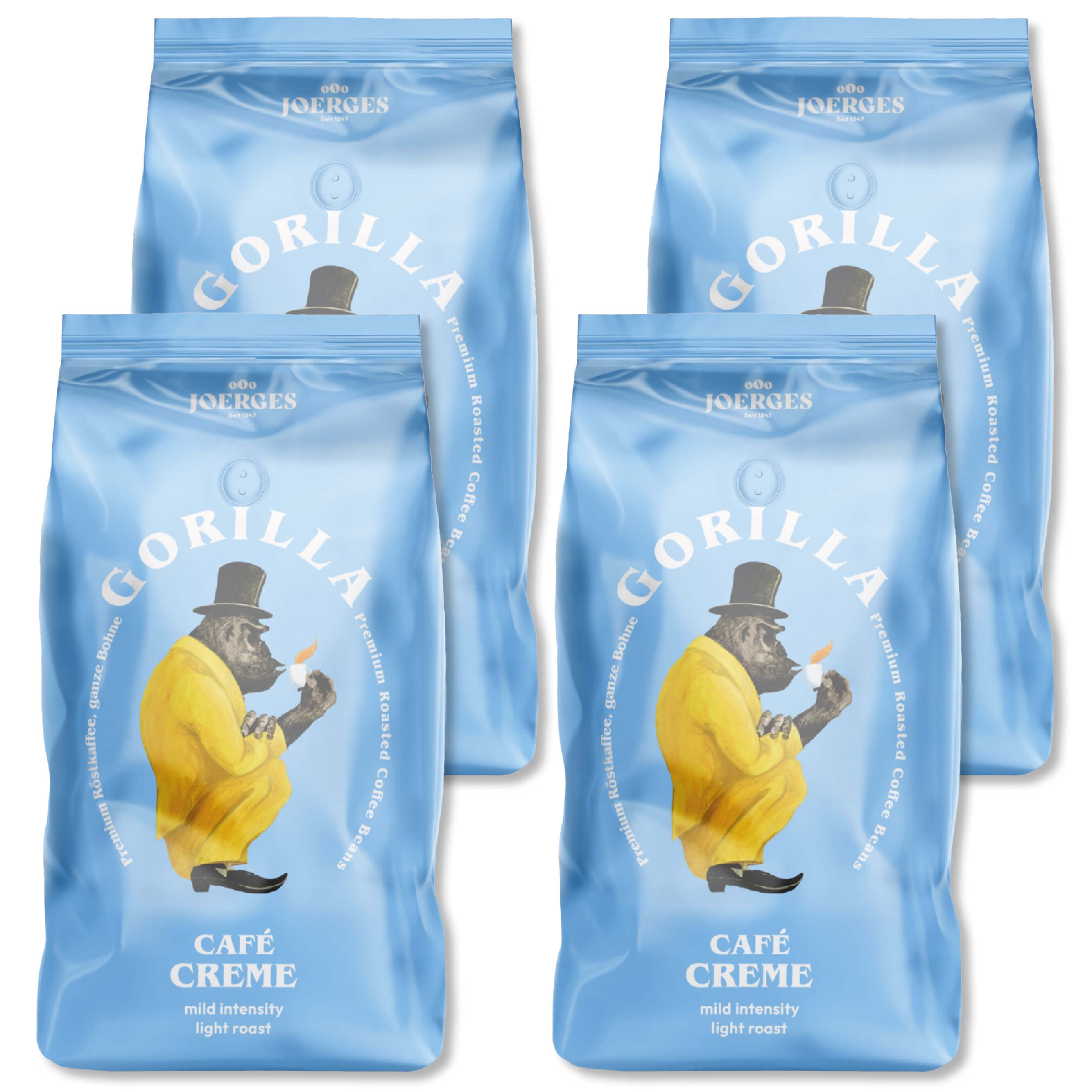 Gorilla Cafe Creme Vorteilspack 4 Stück