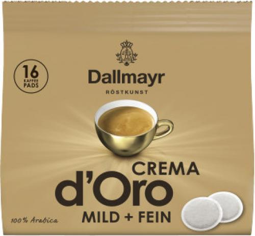 Dallmayr Kaffee Crema d'Oro mild & fein Kaffeepads 112g