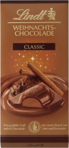 Lindt Weihnachts-Chocolade Classic 100g