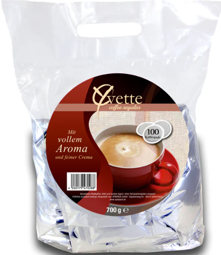 Yvette Kaffeepads Regular 100 Stück