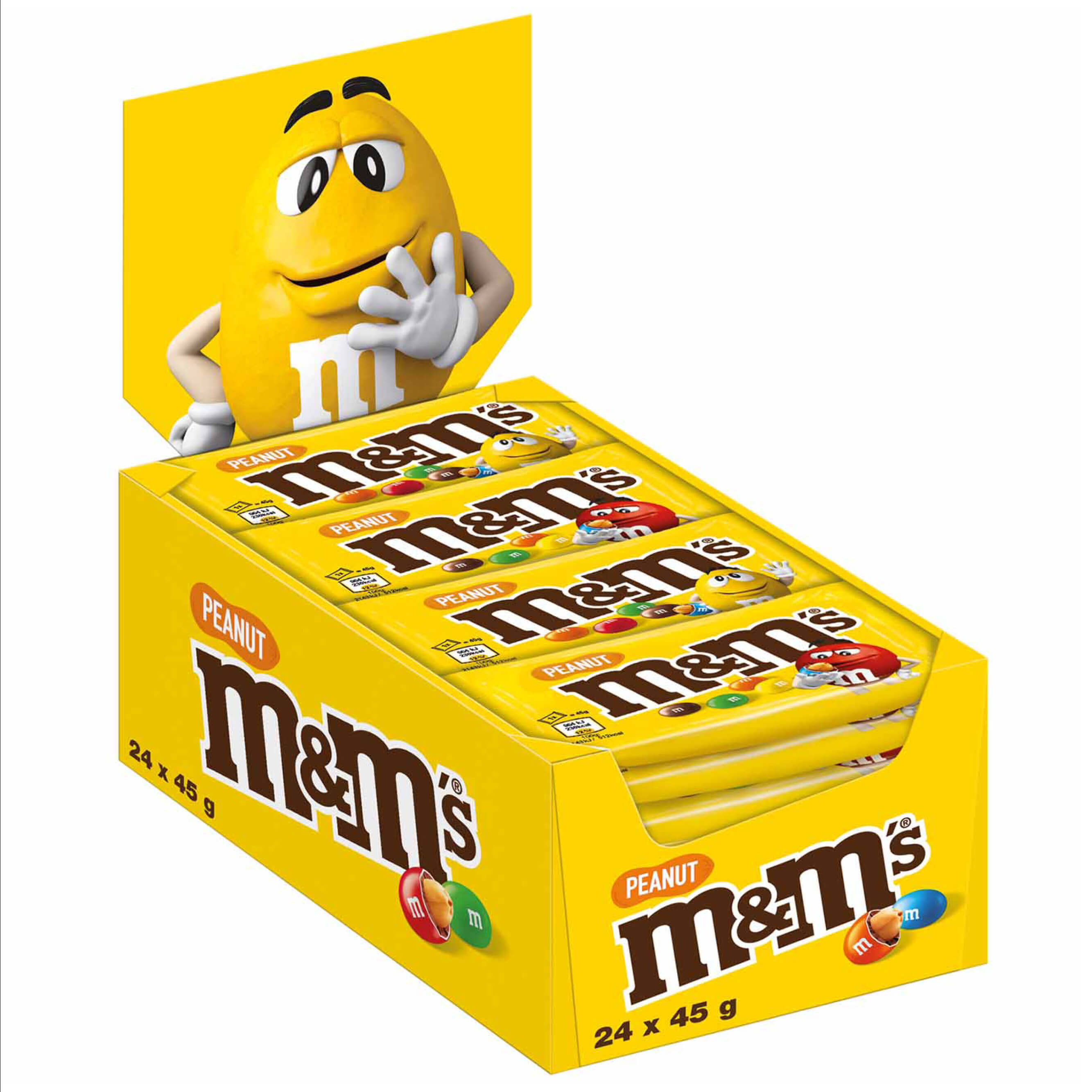 m&m's Peanut 24x45g Beutel