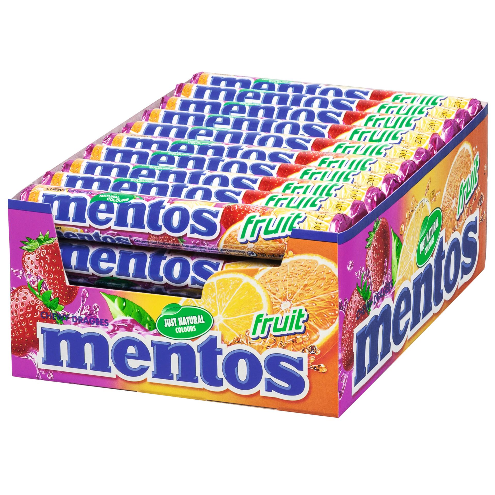 Mentos Fruchtrolle 40x38g Thekendisplay