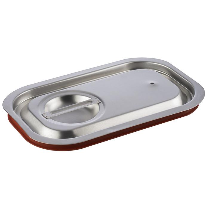 4004133800267 - 80026 GN Deckel 1 4 Silikonrand Edelstahl 4004133800267 - 80026 GN Deckel 1 4 Silikonrand Edelstahl