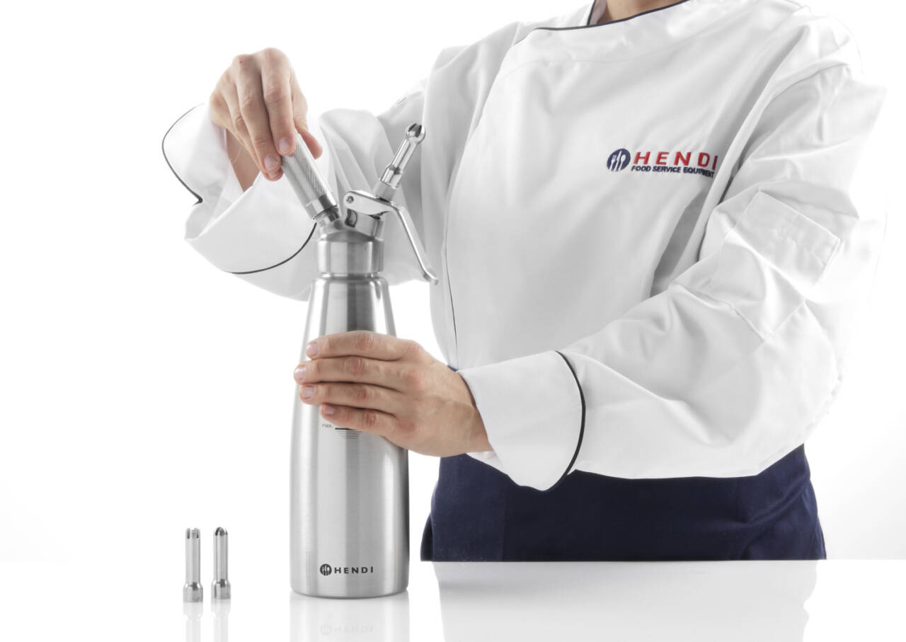 Hendi Sahnespender Profi Line 0,5L Edelstahl