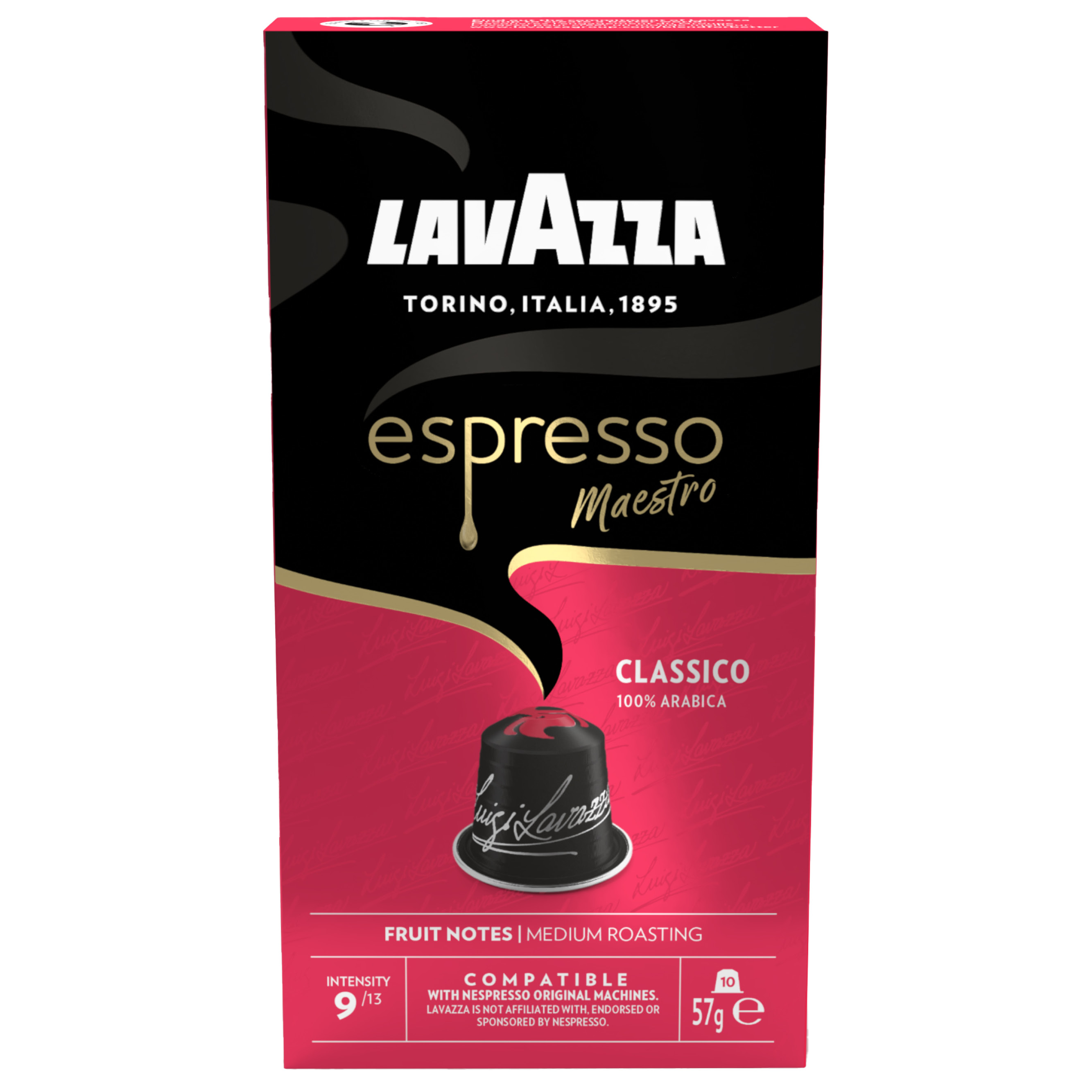 Lavazza NCC Alu Espresso Maestro Classico Kaffeekapseln 10er 57g Lavazza NCC Alu Espresso Maestro Classico Kaffeekapseln 10er 57g