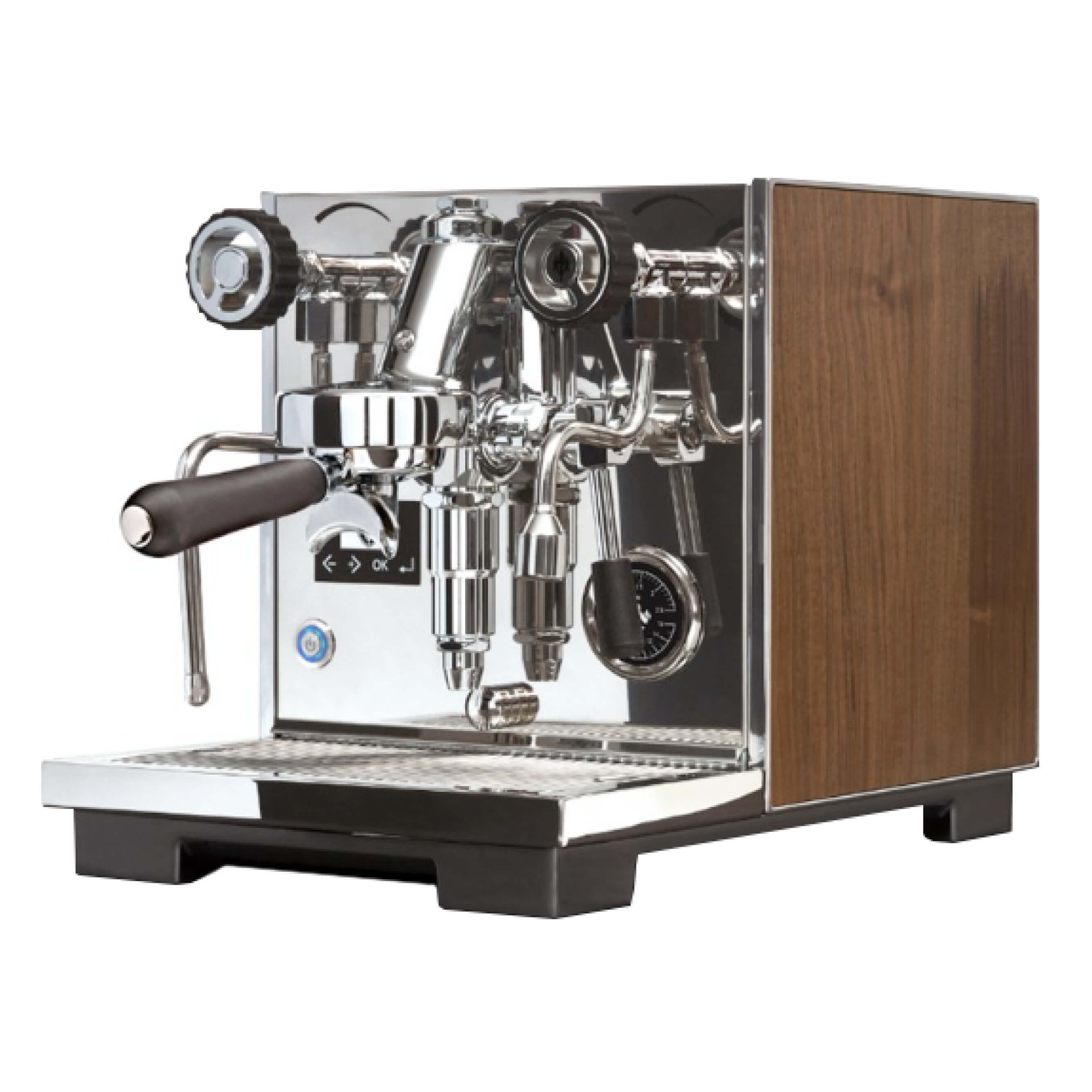 Eureka Espressomaschine Costanza R mit Seitenpaneel Holz Walnut