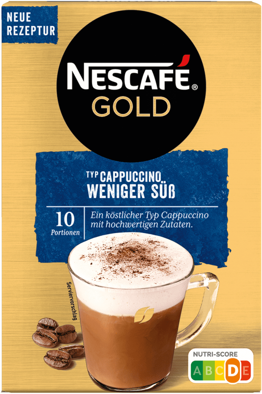 Nescafé Gold Typ Cappuccino weniger Süß 10x12,5g